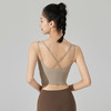Leorrey/乐拉无缝高弹外穿训练双肩带健身普拉提美背运动瑜伽背心 商品缩略图4