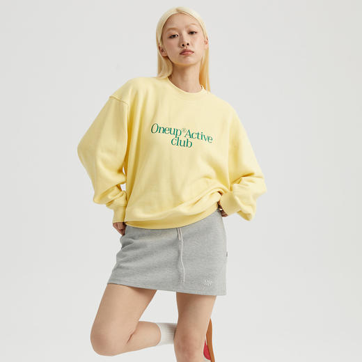 oneup俱乐部圆领印花卫衣 商品图2