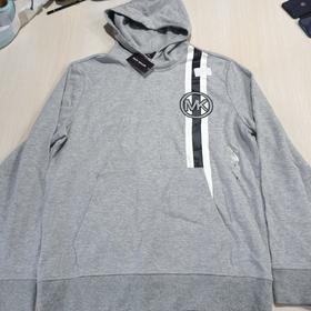 瑕疵Michael Kors/MK 男士休闲Logo印花袋鼠兜连帽套头卫衣