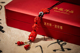 朱砂三合手机链