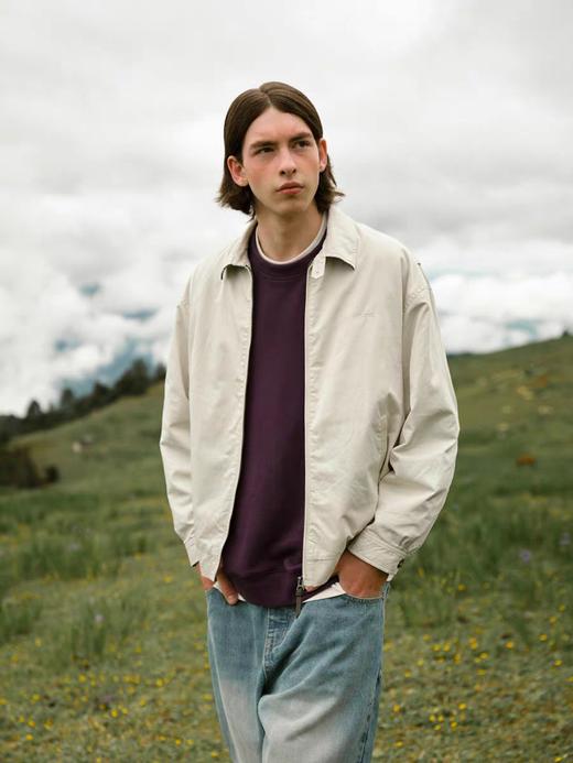 EviStub/E-4QWT606/哈灵顿G9百搭廓形重水洗复古翻领夹克 商品图3