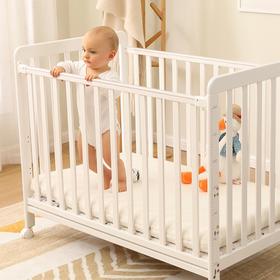 qborn白色婴儿床（不含床垫）【LY】1件包邮厂家直接发货，请单独下单购买）
