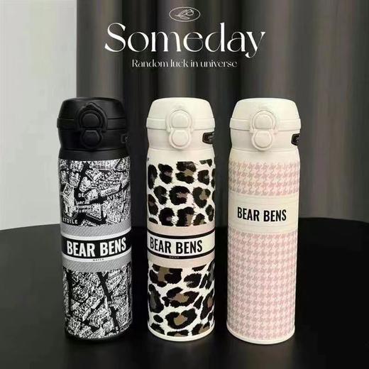 熊本士双饮轻心千鸟格保温杯 480ml  YD 商品图6