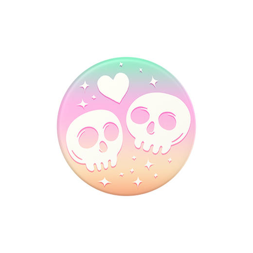 【魔女奇妙夜】幻想骷髅 POPGRIP泡泡骚手机粘贴式支架 Graphic平面系列 粉色 万圣节 商品图1