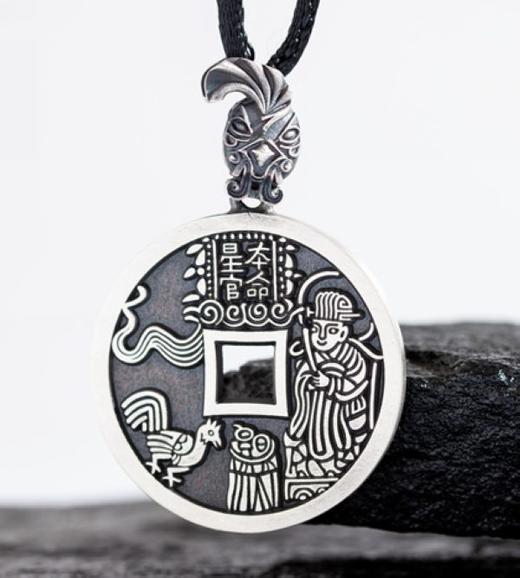 矩德泉坊 纯银手作   本命星官鸡挂扣（3厘米版）QY401010796 商品图5