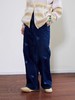 Mood Like Me/MNZ2408/激光烧花深蓝色满印猫咪牛仔长裤 商品缩略图1