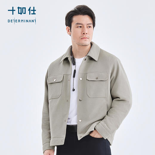 十如仕梭织华夫格弹力羽绒保暖夹克-OW08 商品图5