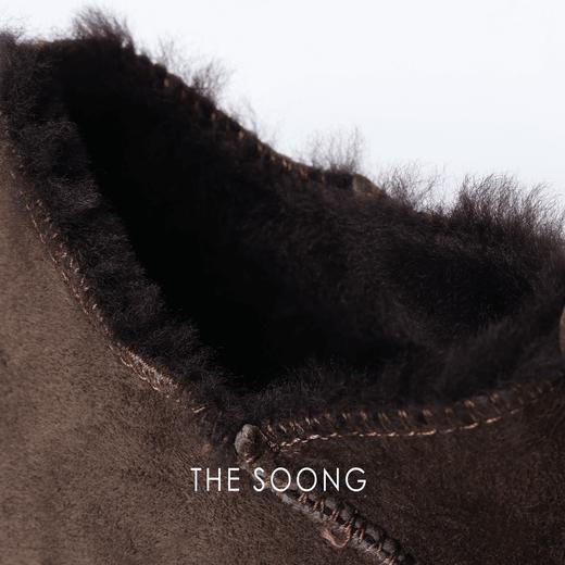 THESOONG”毛毛包子鞋“皮毛一体保暖舒适一脚蹬圆头懒人鞋HWXZ5488 商品图3