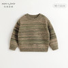 马克珍妮男童复古渐变条纹毛衣儿童针织衫2024年秋冬新款241705 商品缩略图0