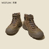 西遇马丁靴登山鞋男2024新款秋冬美式复古圆头工装靴休闲系带短靴24145585 商品缩略图3