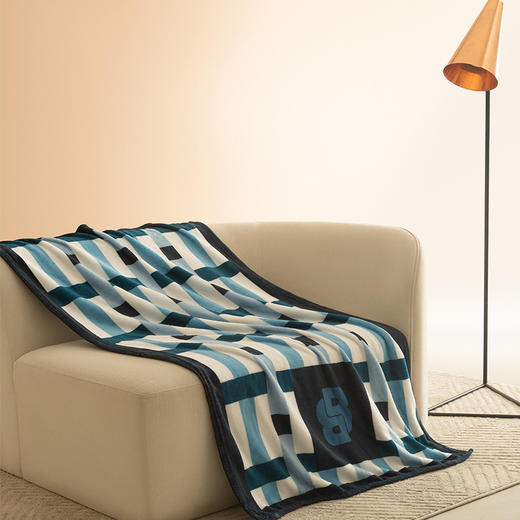 17312-HBMT-035 BOSS晶格条纹毯 商品图1