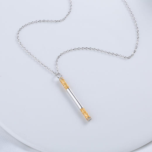 【宏艺珠宝】金箍棒·银s925链坠 商品图3