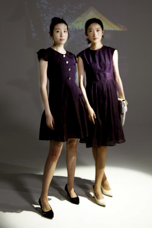 【伯妮斯茵】包袖中长款连衣裙 2S500018 商品图5