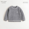 马克珍妮女童复古学院撞色毛衣儿童针织衫2024年秋冬新款241776 商品缩略图2