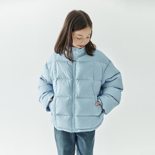棵初2024年冬季新款童装防泼水防钻绒立领羽绒服女童轻柔保暖外套 商品图2