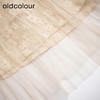 oldcolour春秋款米色网纱碎花长袖连衣裙女DN13103009 商品缩略图4