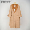 oldcolour复古气质百搭撞色手工呢料中外套女L45156531 商品缩略图0