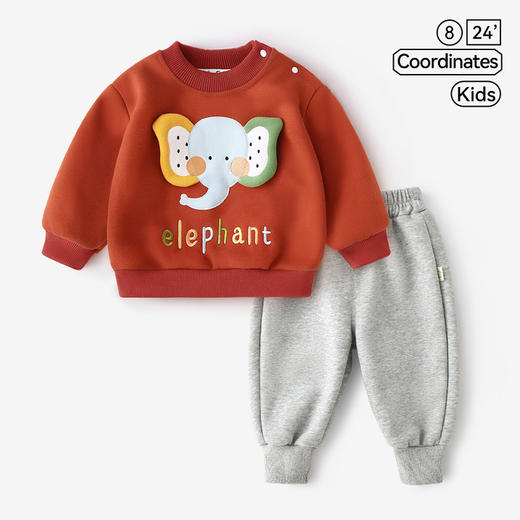 【趣玩卫衣套装，萌萌搭~】新款儿童春秋季两件套 卡通恐龙男童衣服套装 休闲百搭童装衣服-QQ 商品图13