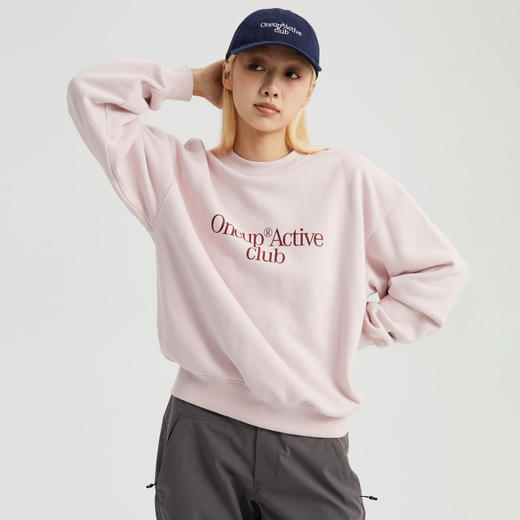 oneup俱乐部圆领印花卫衣 商品图1