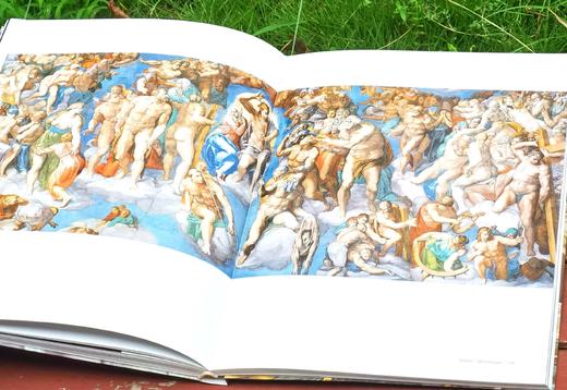 《艺术巨匠 米开朗基罗》，小8开，软精装，韩雪岩编著，颂雅风出品，河北教育出版社2011年一版一印，219页，定价138，售价88元 商品图11