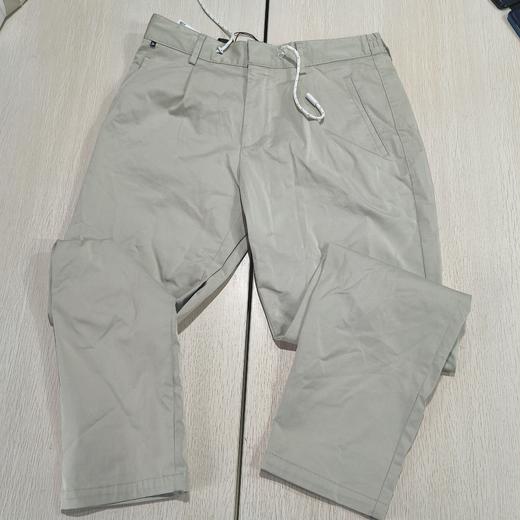 瑕疵HUGO BOSS Performance 男士修身版棉混纺微弹松紧腰休闲长裤 商品图2