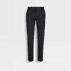 【一】ZEGNA 杰尼亚 男士弹力棉质休闲裤 黑色 E8I03 TR14 099 商品缩略图0