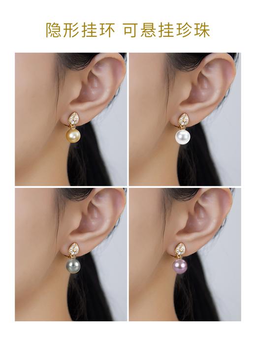 【天猫同款】18k金两戴款钻石耳夹  芳耀 商品图4