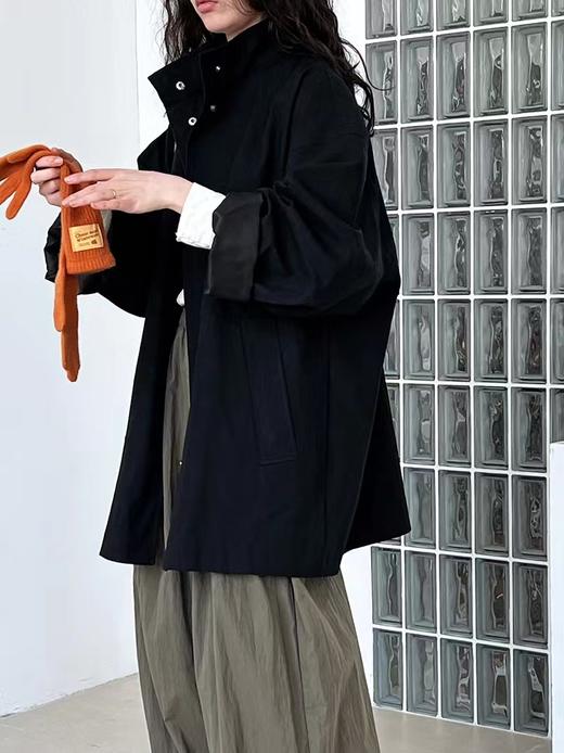 立领工装风衣老钱派小A风衣外套 商品图8