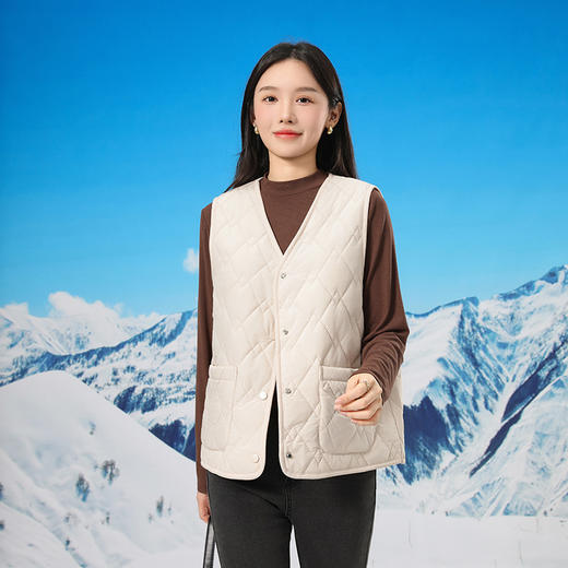 秋冬季保暖背心韩版开衫情侣绵羊毛马夹_ym 商品图7