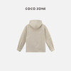 COCO ZONE 2024春秋慵懒风纯色半拉链连帽休闲套头卫衣CC1A0394 商品缩略图1