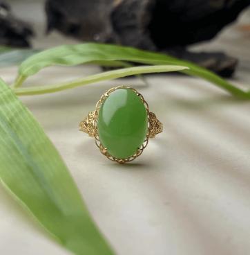 18K金碧玉戒指 商品图1