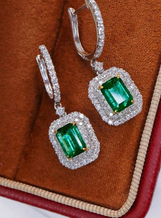 祖母绿耳环 1.58ct 商品图0