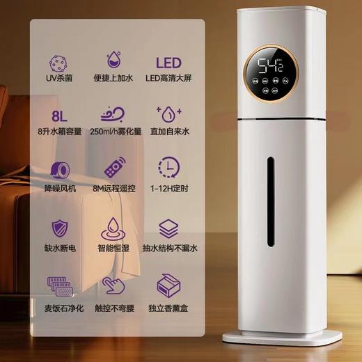秋冬【空气加湿器】家用大雾量 空调房落地式静音杀菌 卧室净化大容量喷雾机 商品图4