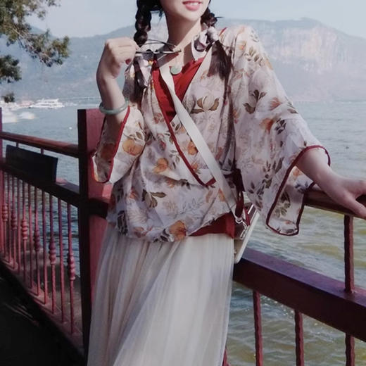 裁缝学苑AS344复古V领系带罩衫纸样吊带套装上衣雪纺衫打版裁剪样板 商品图1