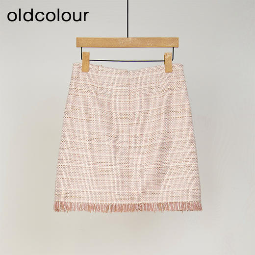oldcolour小清新高腰百搭气质流苏短裙女GL31061812 商品图1
