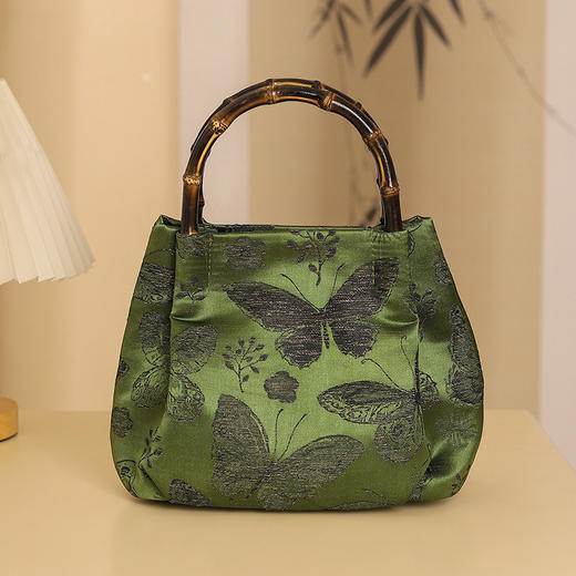 【绿光碟语】绣花手提包  古风旗袍宴会金属手提包QB 商品图3