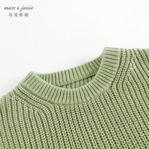 【城市户外】马克珍妮男童圆领扭花针织衫儿童毛衣春秋款241072 商品图5