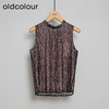 oldcolour时尚气质百搭亮片蕾丝背心无袖套头衫N10008247 商品缩略图2