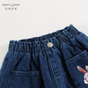 马克珍妮女童夹棉保暖牛仔裤儿童裤子萝卜裤2024年秋冬新款241620 商品缩略图3