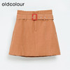 oldcolour秋冬款复古高腰百搭短款半身裙女L42061267 商品缩略图0