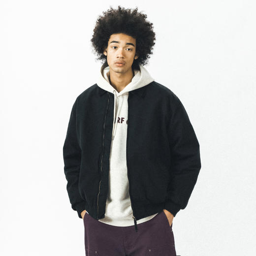 714street冬季新款美式复古棉衣外套男底特律夹克宽松圣达菲棉服 商品图3