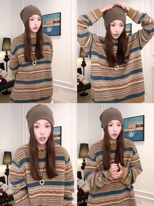 HIDEMI【辛芷蕾同款】进口美利奴羊毛极简堆堆感慵懒冷帽 黑色/摩卡灰/羊毛米/卡其酥/艺术灰 商品图2