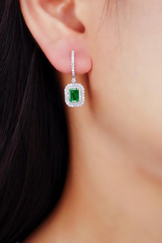 祖母绿耳环 1.58ct 商品图4