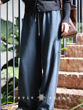 至简 莱赛尔棉细腻毛巾针织休闲直筒卫裤