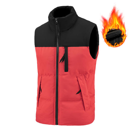 【石墨烯】【新款DNY】大依优型大码男装立领棉马甲简约休闲宽松外套男坎肩背心上衣男士 商品图3