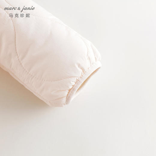 马克珍妮女童绒绒毛领夹棉加绒外套儿童棉衣2024年冬装新款241533 商品图5