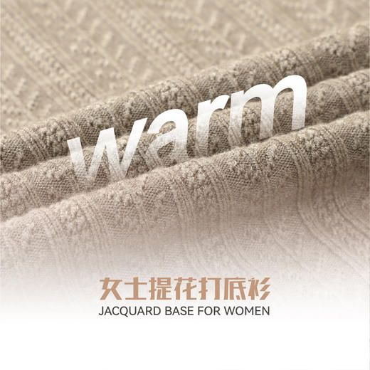 【特价】女士秋冬麦穗花浮雕提花中高领荷叶领木耳领打底衫线衫线衣2306/8817 商品图1