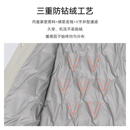 十如仕梭织华夫格弹力羽绒保暖夹克-OW08 商品图10