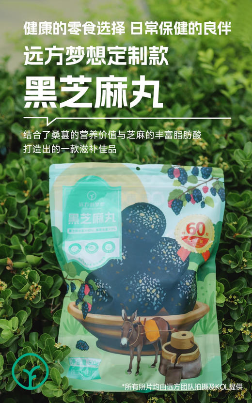 包邮到家，有机黑芝麻丸，配料表干净，微甜，口口留香！小孩子也爱吃！60小包/袋，三包一组 商品图0