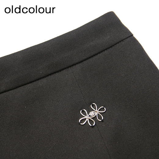 oldcolour黑色春秋款气质减龄小个子设计感短裙女DN33061524 商品图2